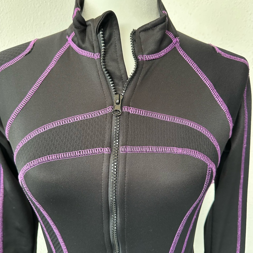 Women's Black and Purple Zip Up by Fila - Picture 6 of 17